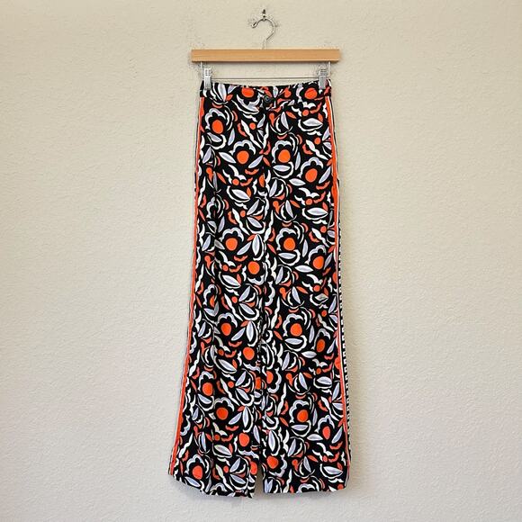 ANTHROPOLOGIE Breezy Printed Straight Pants Multi Motif Relaxed Boho - Picture 1 of 15